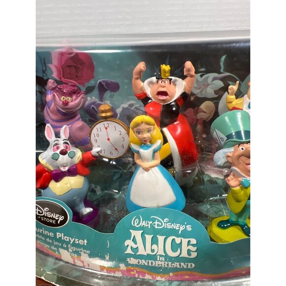 Disney Alice In Wonderland Figurine Playset With Collectible Characters Z3 - Picture 3 of 7